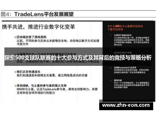 探索500支球队联赛的十大参与方式及其背后的竞技与策略分析